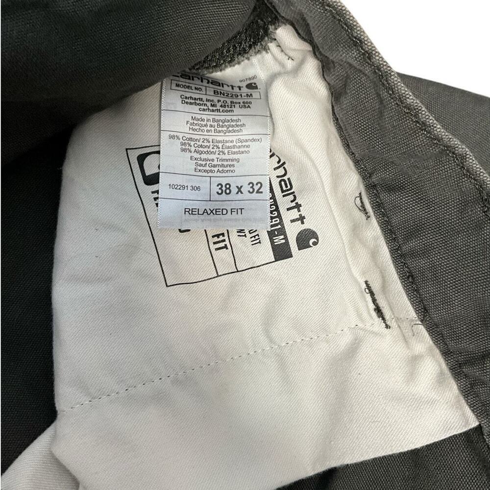 Carhartt Relaxed Fit Pants Men's Size 38x32 Color Grey Great Condition Work - Picture 4 of 5